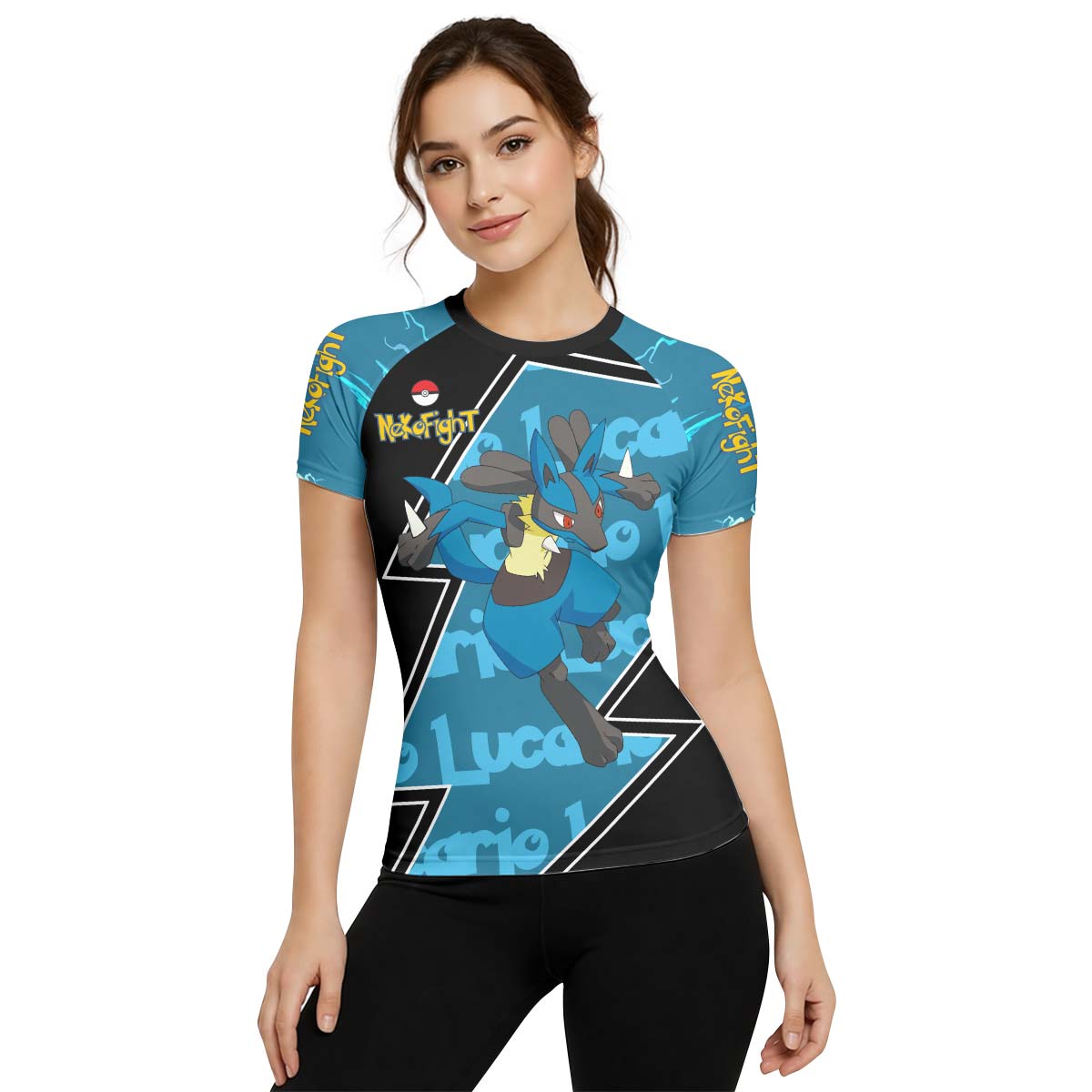 Pokemon Mega Lucario Rash Guard