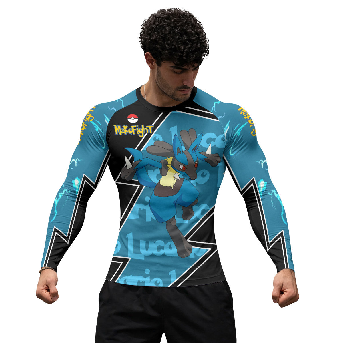 Pokemon Mega Lucario Rash Guard