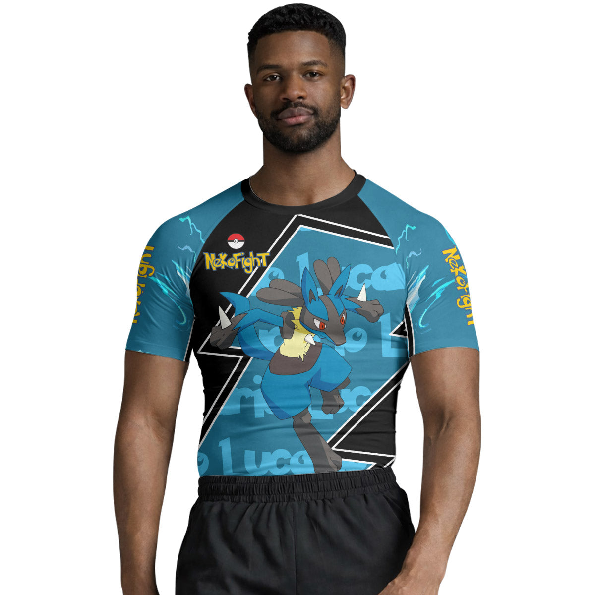 Pokemon Mega Lucario Rash Guard