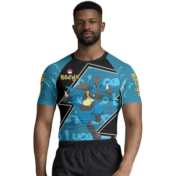 Pokemon Mega Lucario Rash Guard