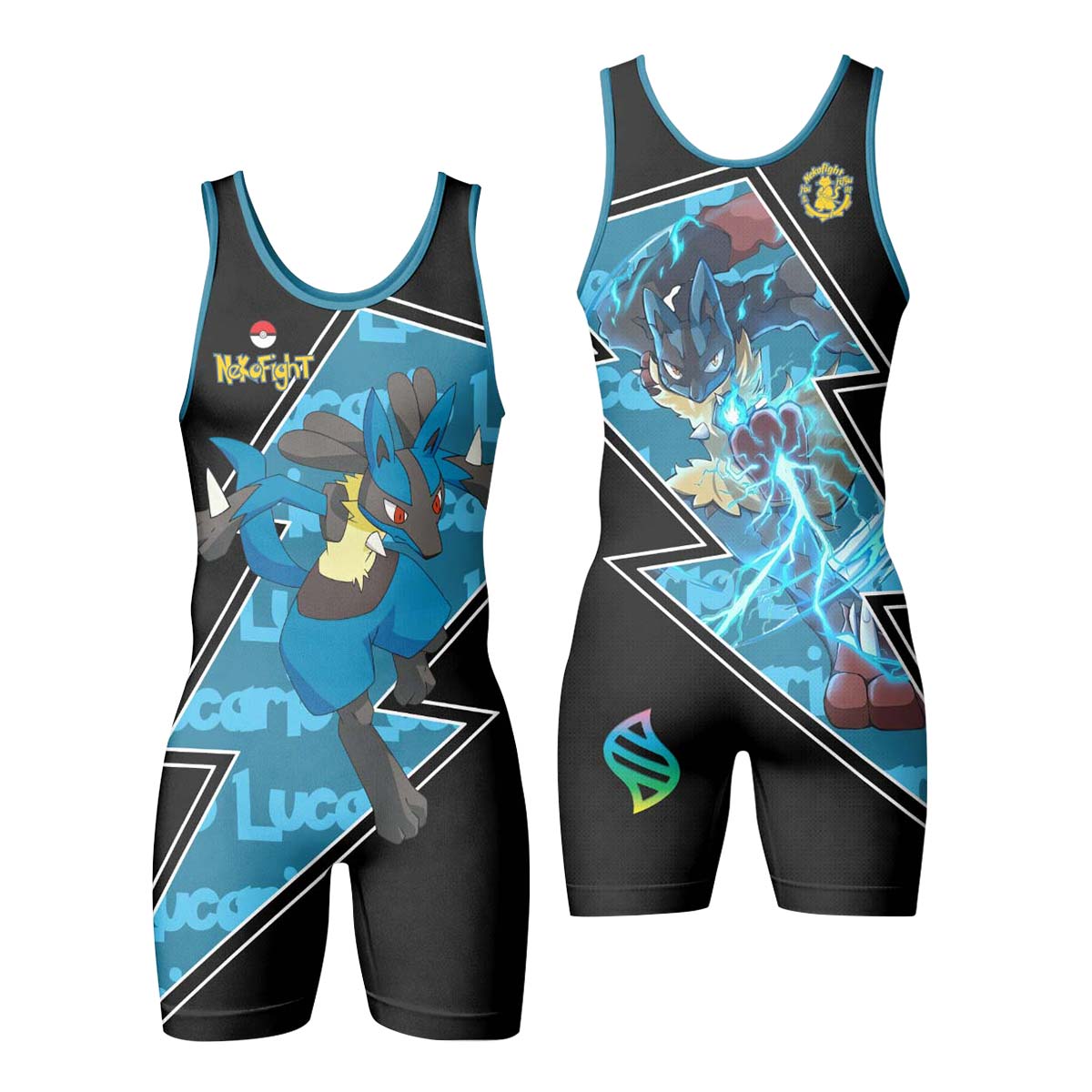 Pokemon Mega Lucario Wrestling Singlet