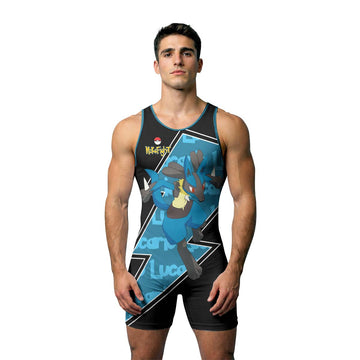 Pokemon Mega Lucario Wrestling Singlet