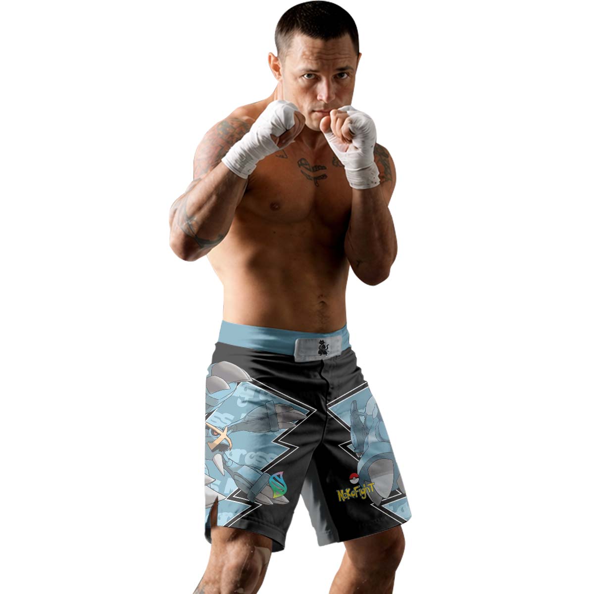 Pokemon Mega Metagross Fight Shorts