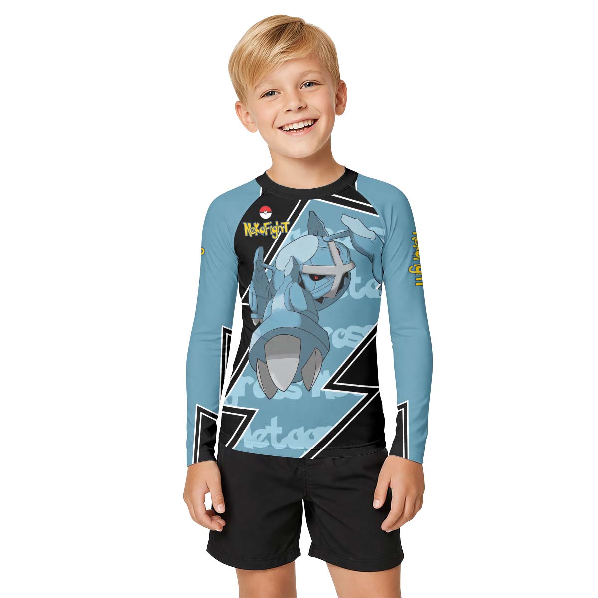 Pokemon Mega Metagross Kid Rash Guard