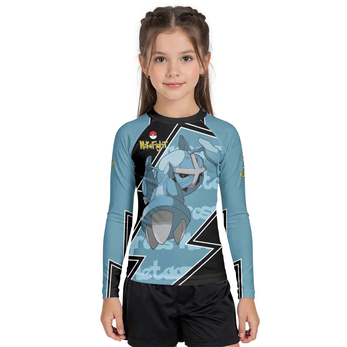 Pokemon Mega Metagross Kid Rash Guard