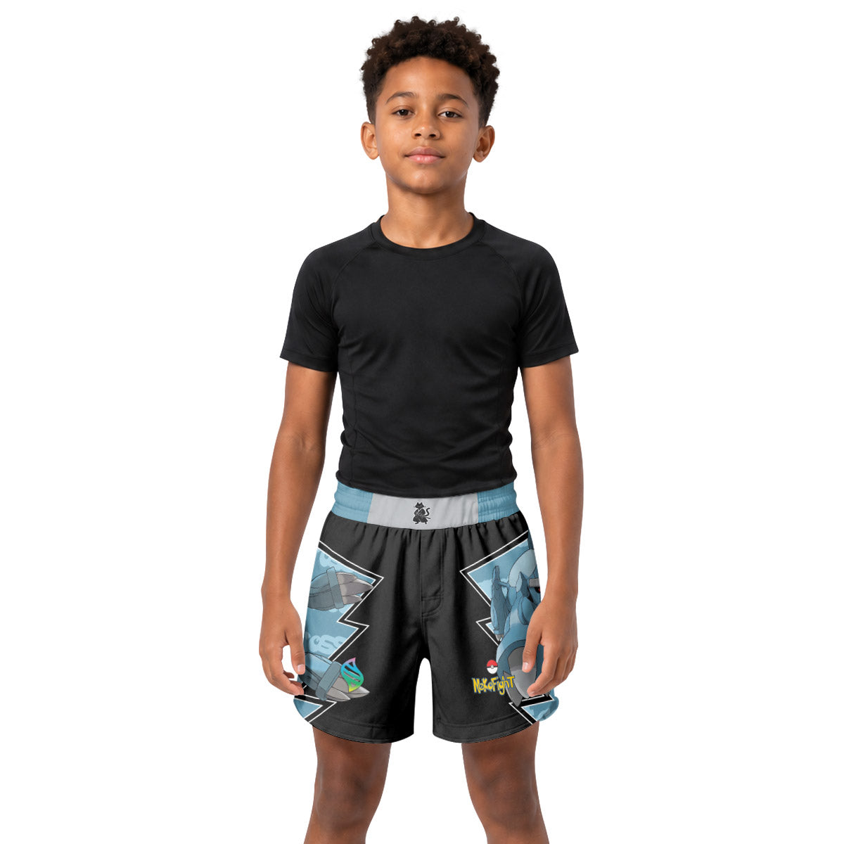 Pokemon Mega Metagross Kids Grappling Shorts
