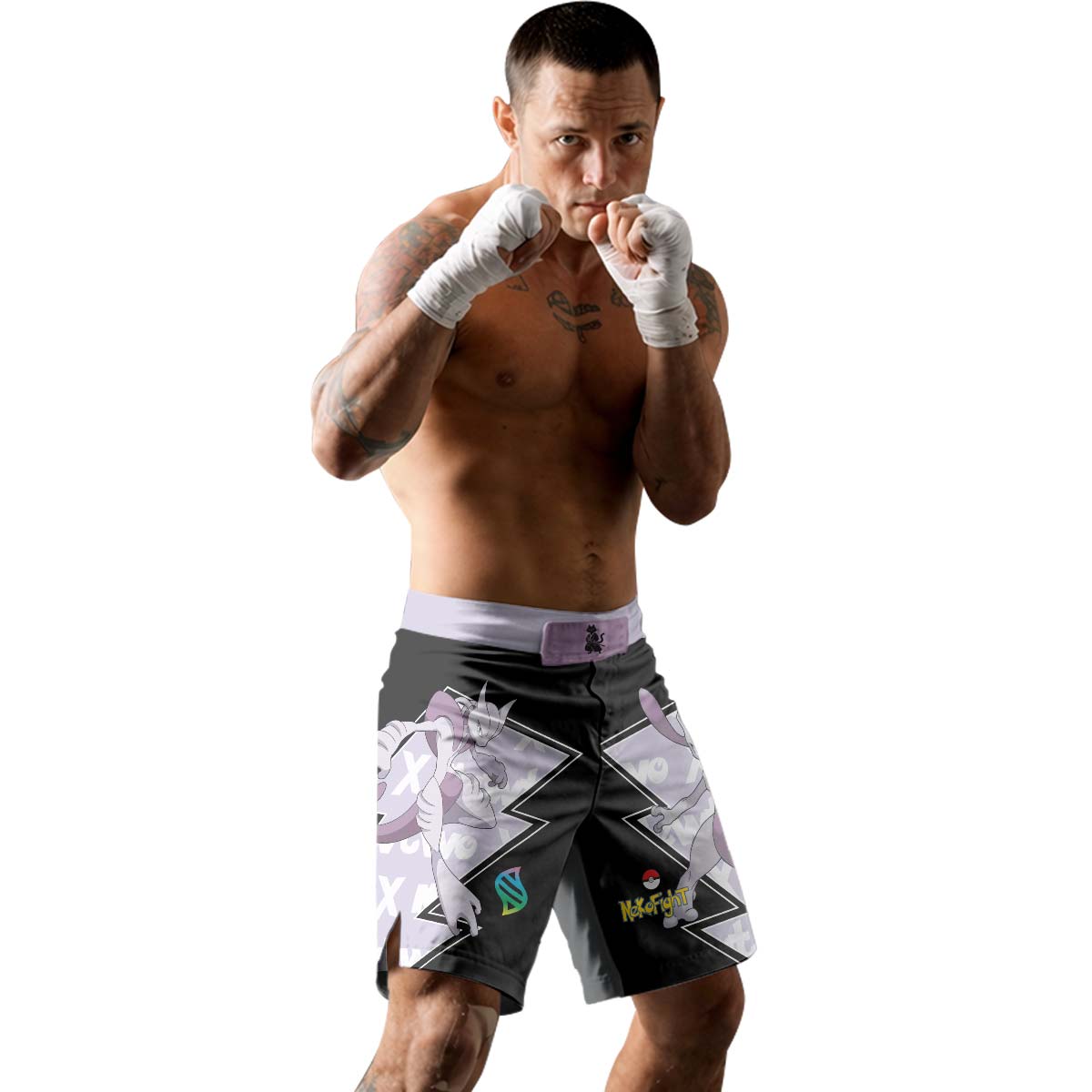 Pokemon Mega Mewtwo Fight Shorts