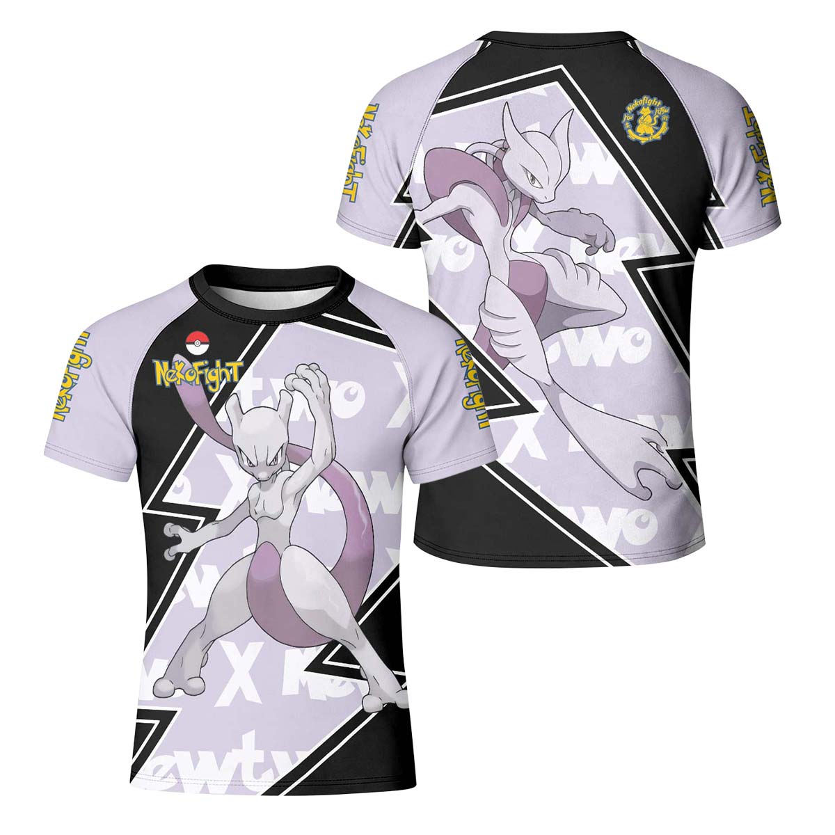 Pokemon Mega Mewtwo Kid Rash Guard