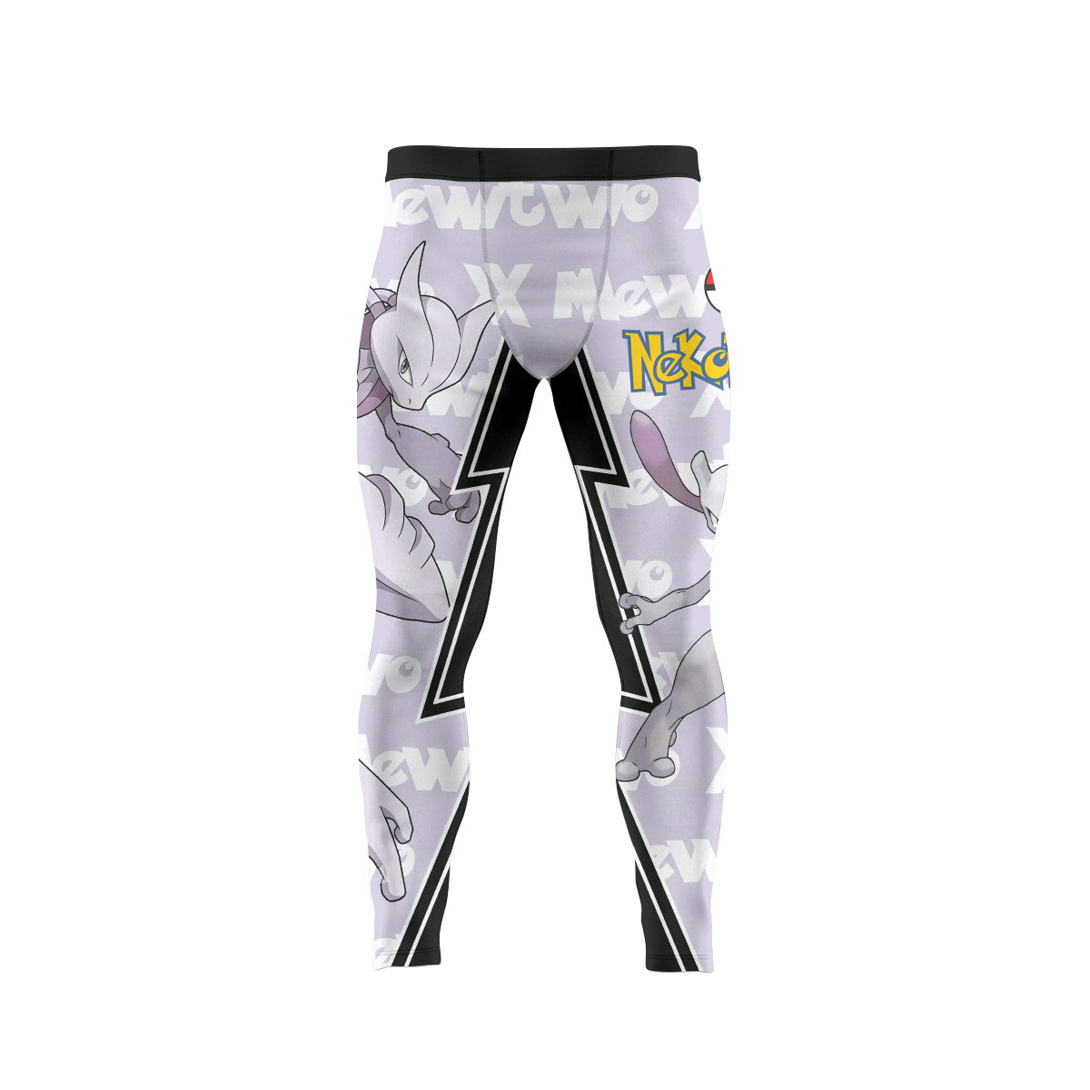  Pokemon Mega Mewtwo Men's Compression Leggings