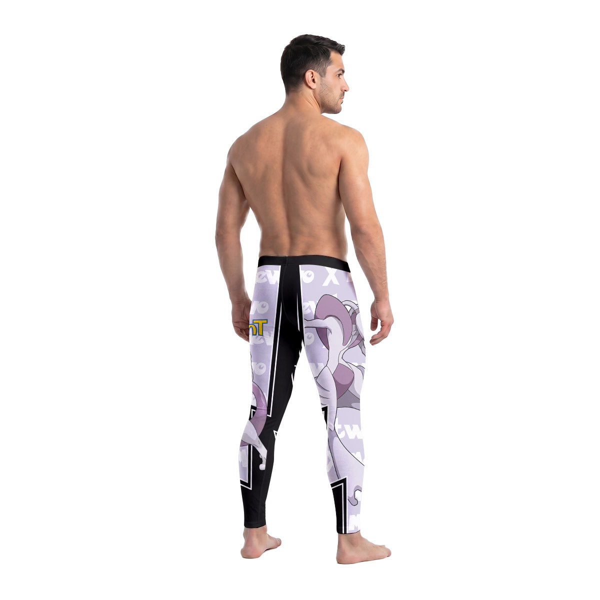  Pokemon Mega Mewtwo Men's Compression Leggings