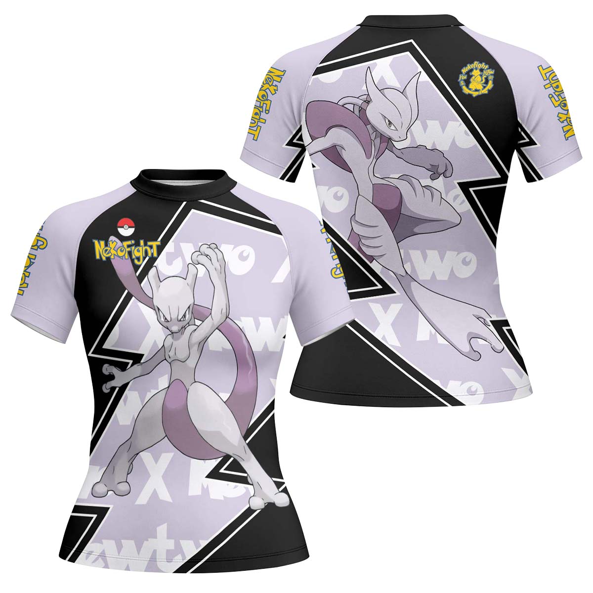 Pokemon Mega Mewtwo Rash Guard