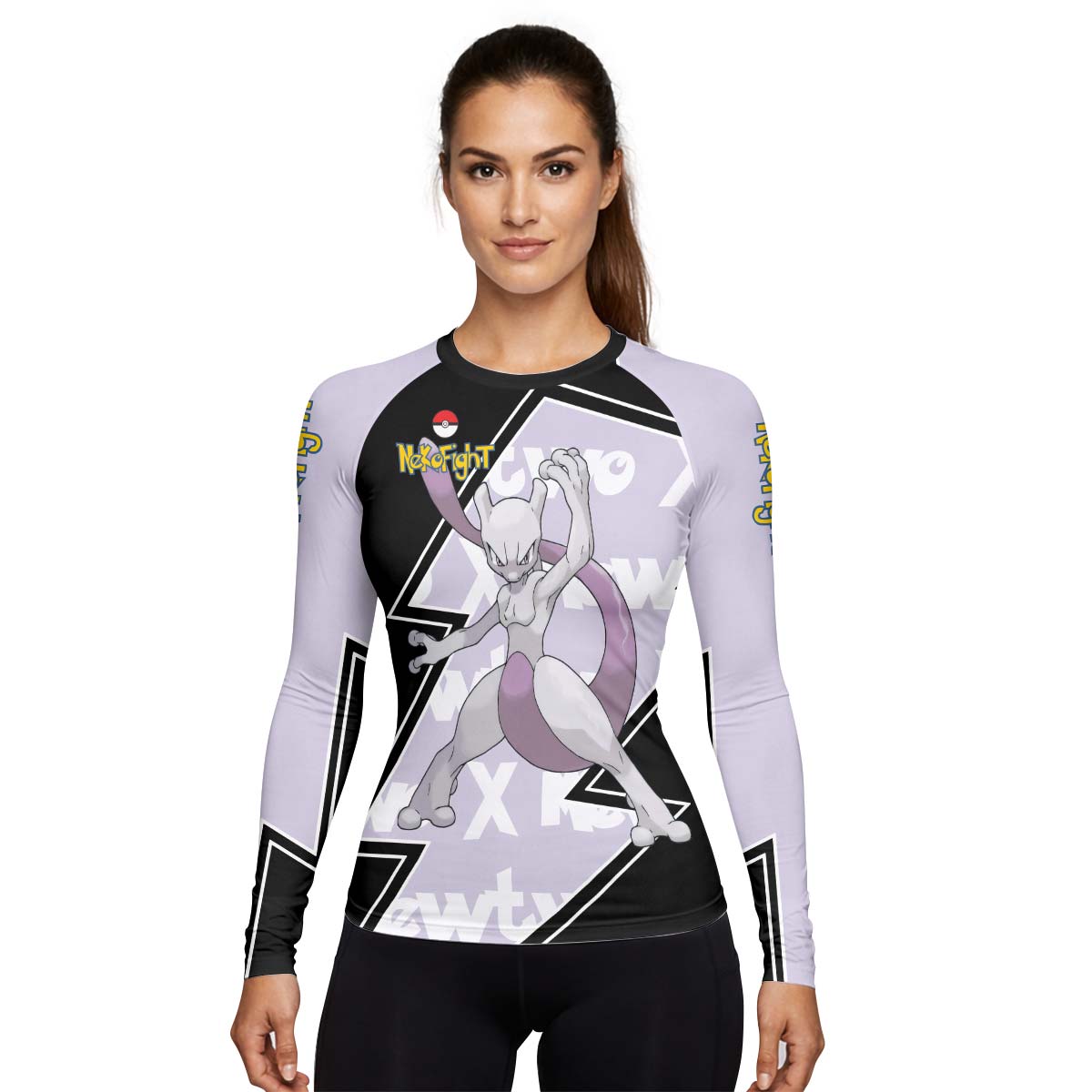 Pokemon Mega Mewtwo Rash Guard