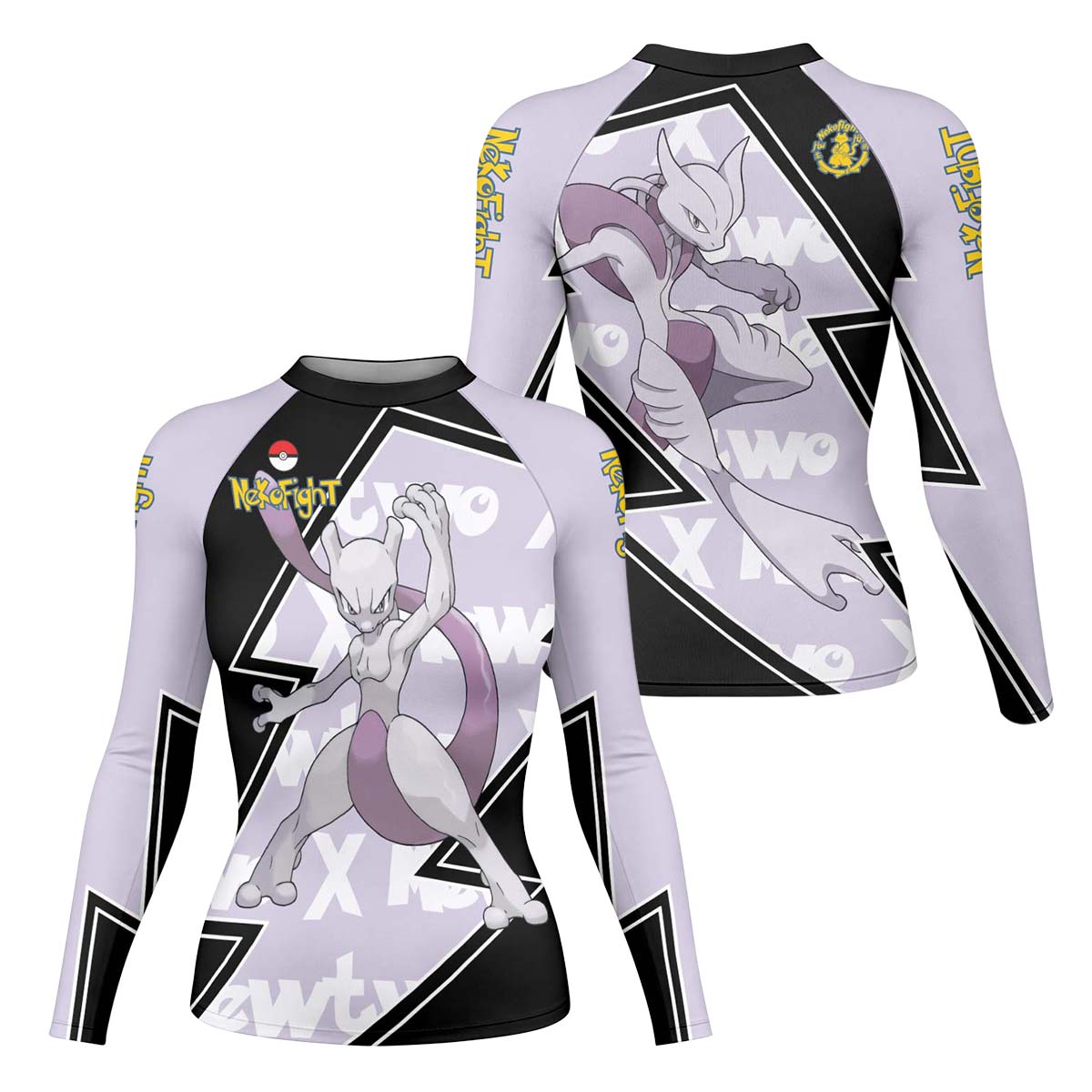 Pokemon Mega Mewtwo Rash Guard