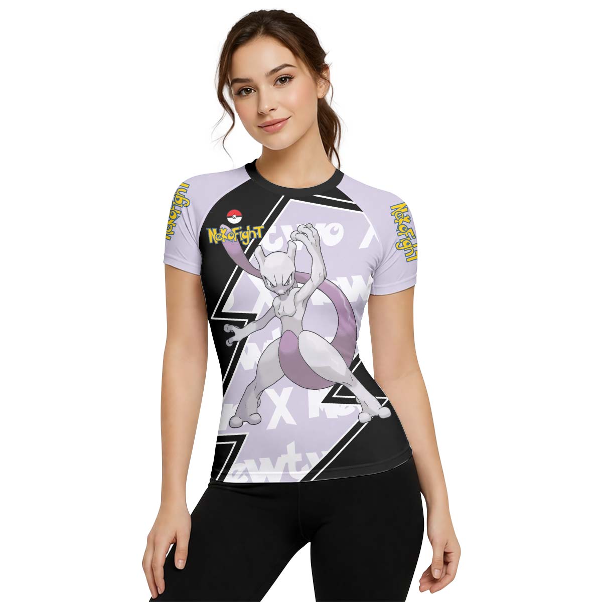 Pokemon Mega Mewtwo Rash Guard