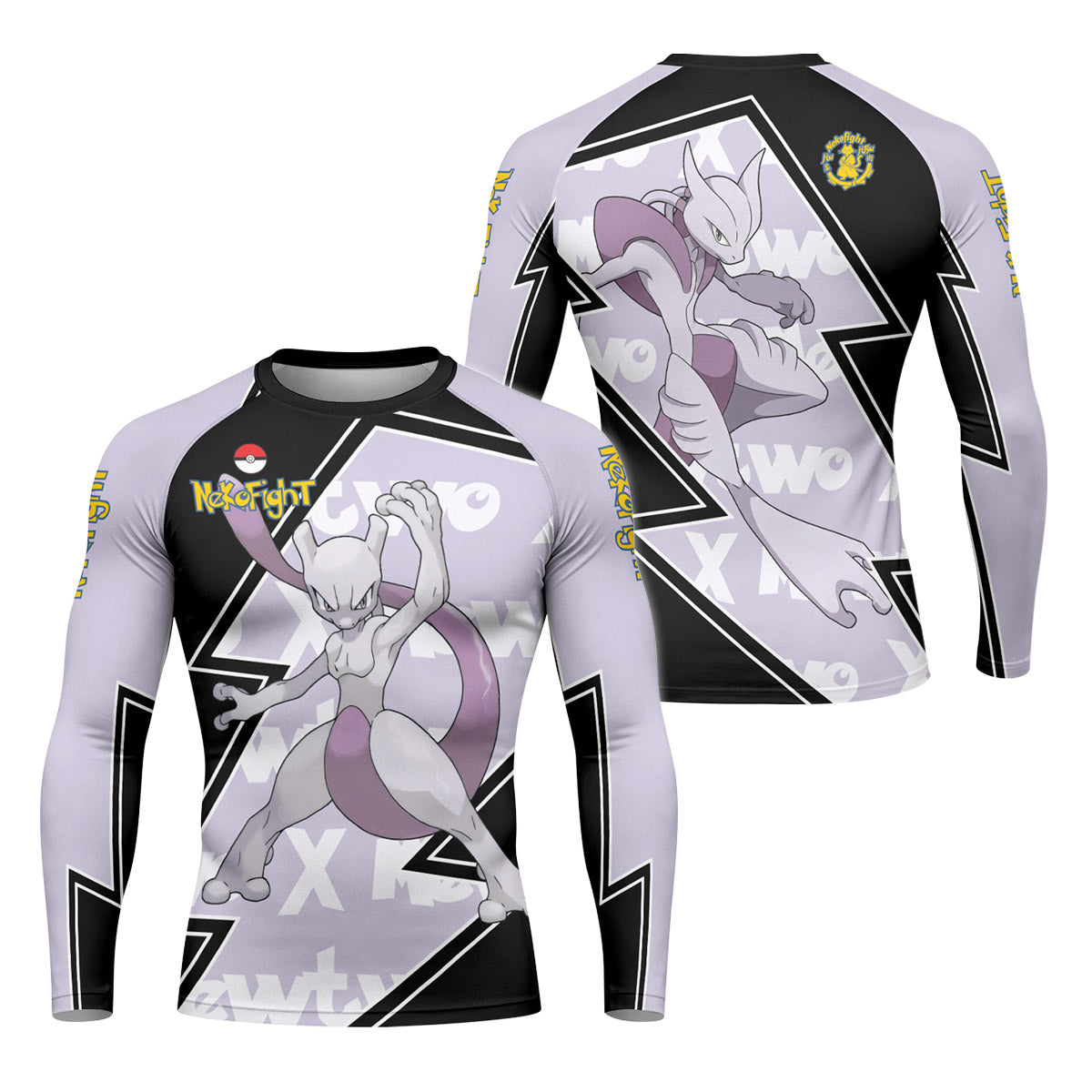 Pokemon Mega Mewtwo Rash Guard