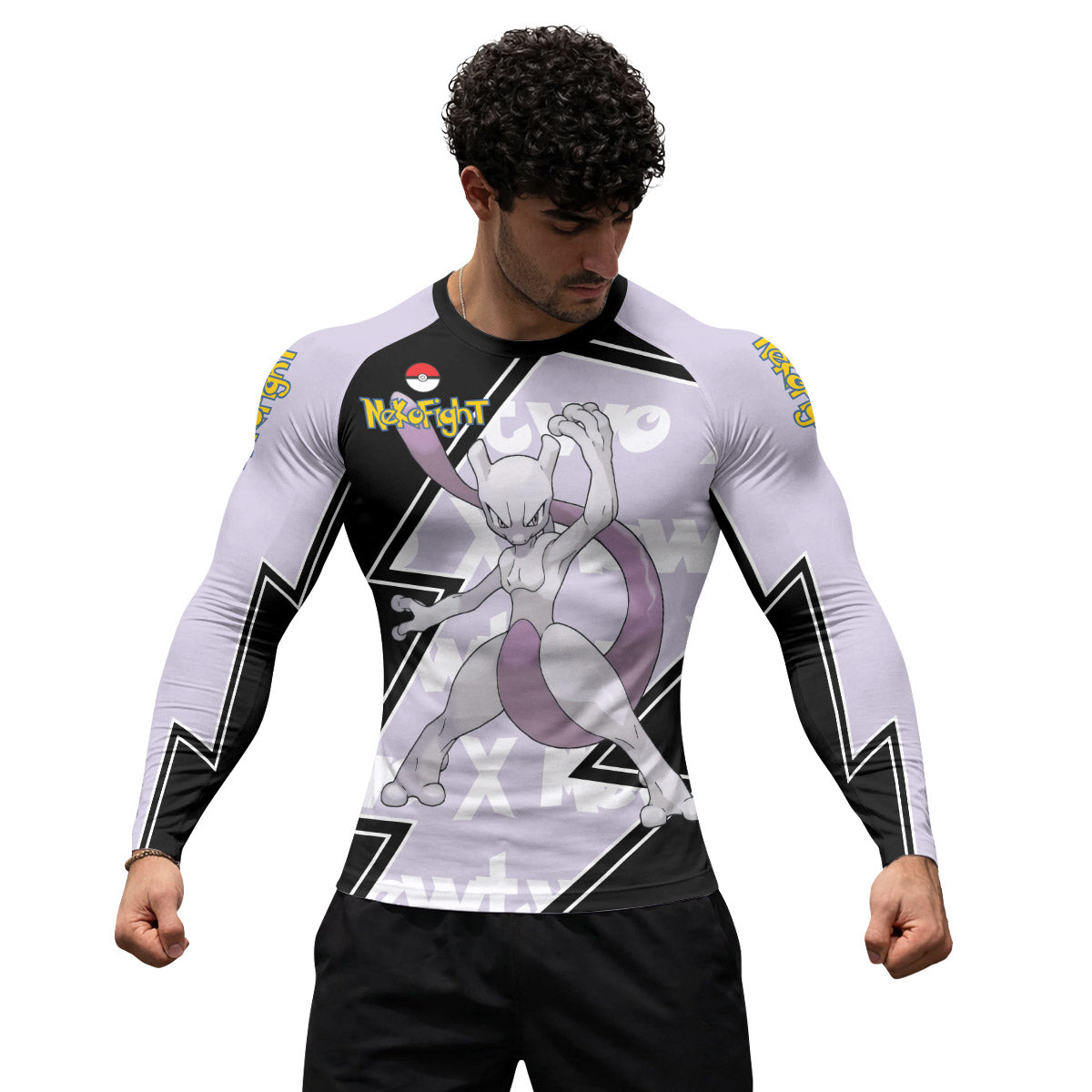 Pokemon Mega Mewtwo Rash Guard