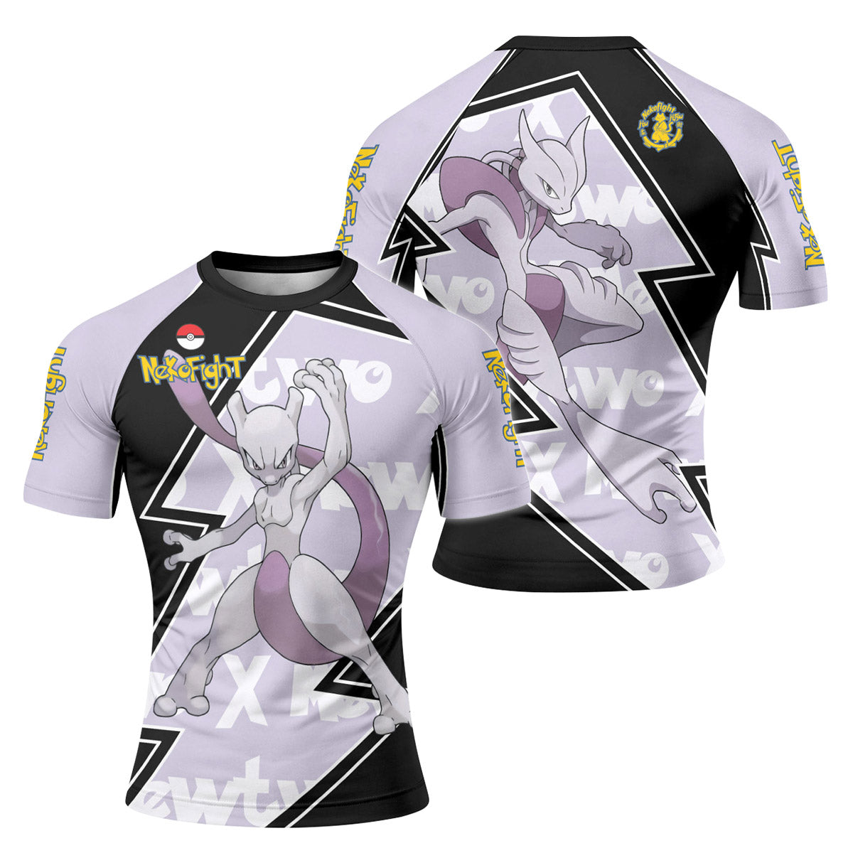 Pokemon Mega Mewtwo Rash Guard