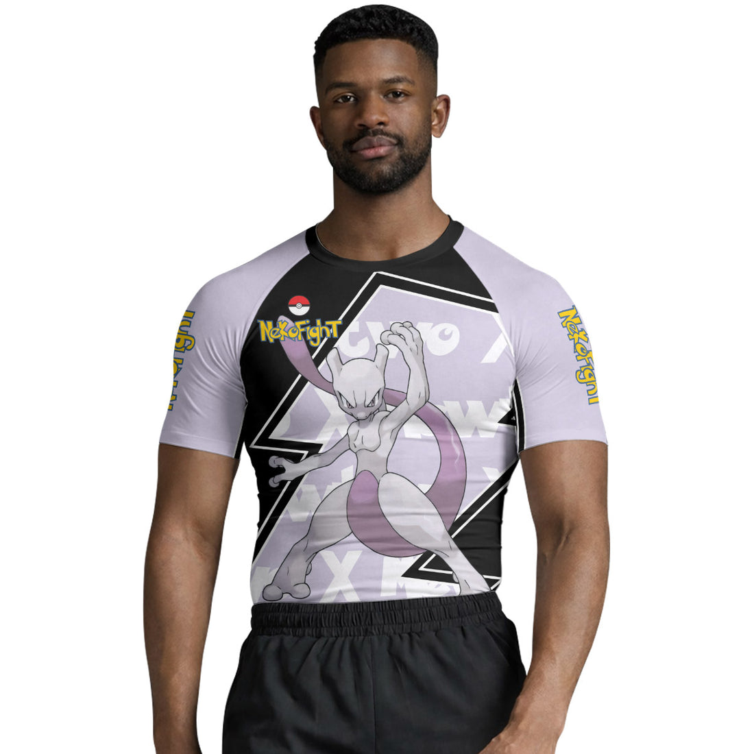 Pokemon Mega Mewtwo Rash Guard