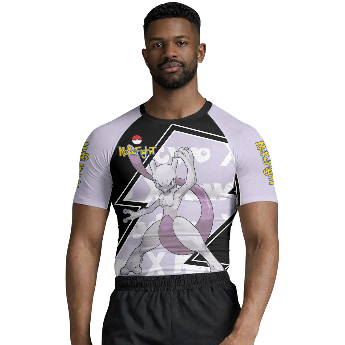 Pokemon Mega Mewtwo Rash Guard