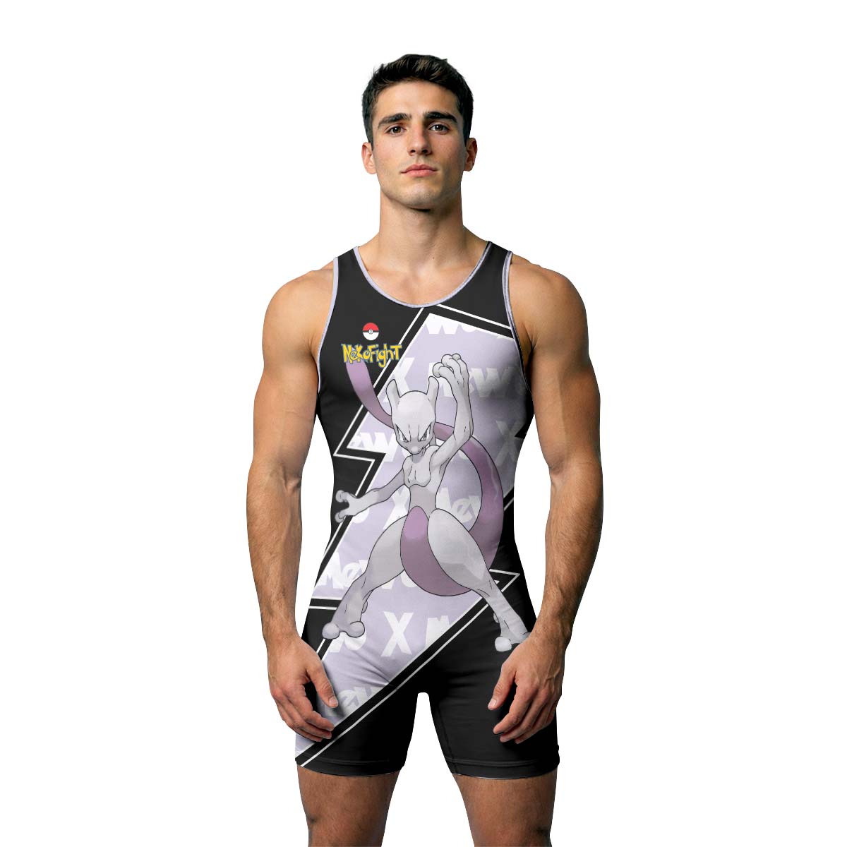 Pokemon Mega Mewtwo Wrestling Singlet