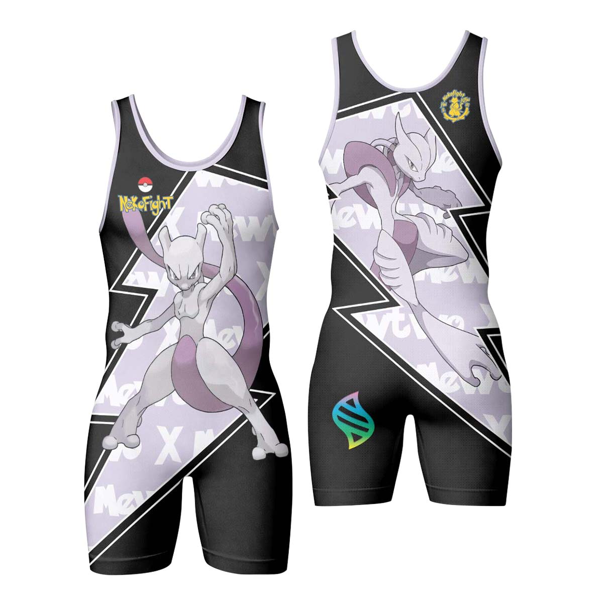 Pokemon Mega Mewtwo Wrestling Singlet