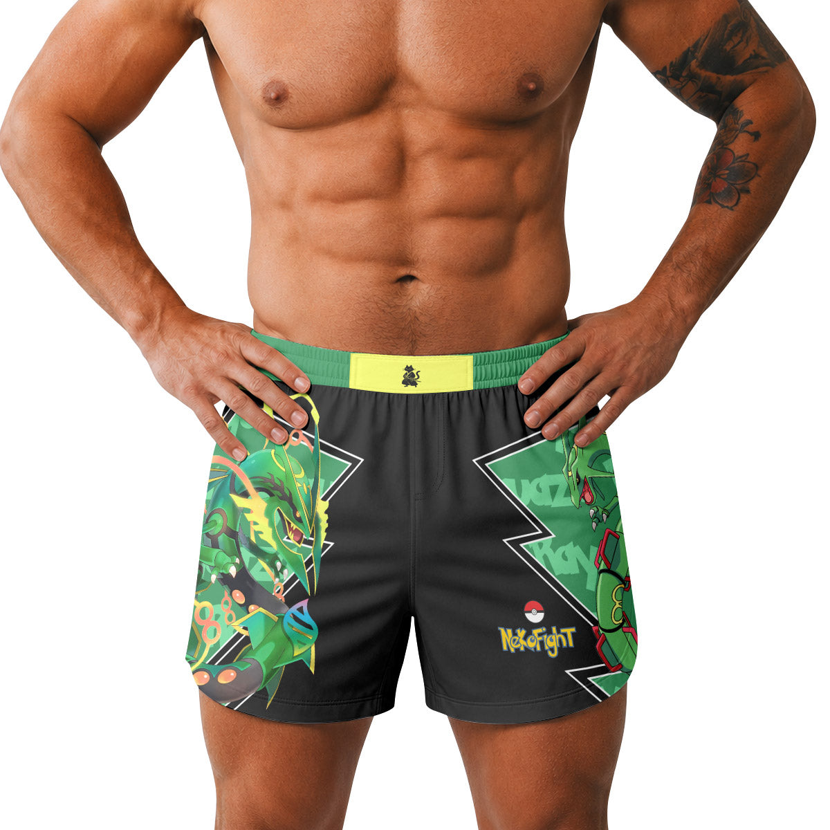Pokemon Mega Rayquaza Grappling Shorts