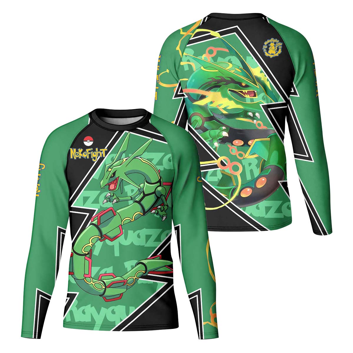 Pokemon Mega Rayquaza Kid Rash Guard