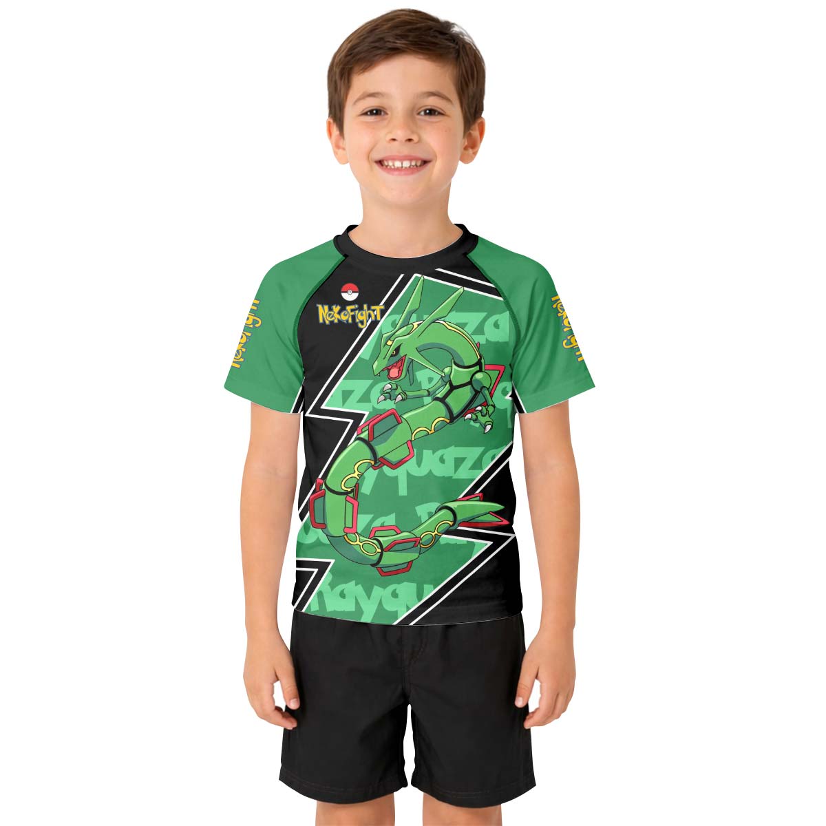 Pokemon Mega Rayquaza Kid Rash Guard