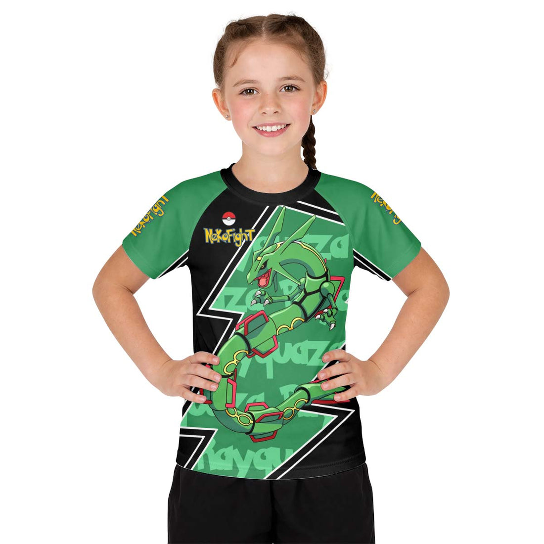 Pokemon Mega Rayquaza Kid Rash Guard