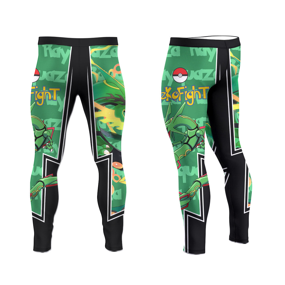  Pokemon Mega Rayquaza Men's Compression Leggings