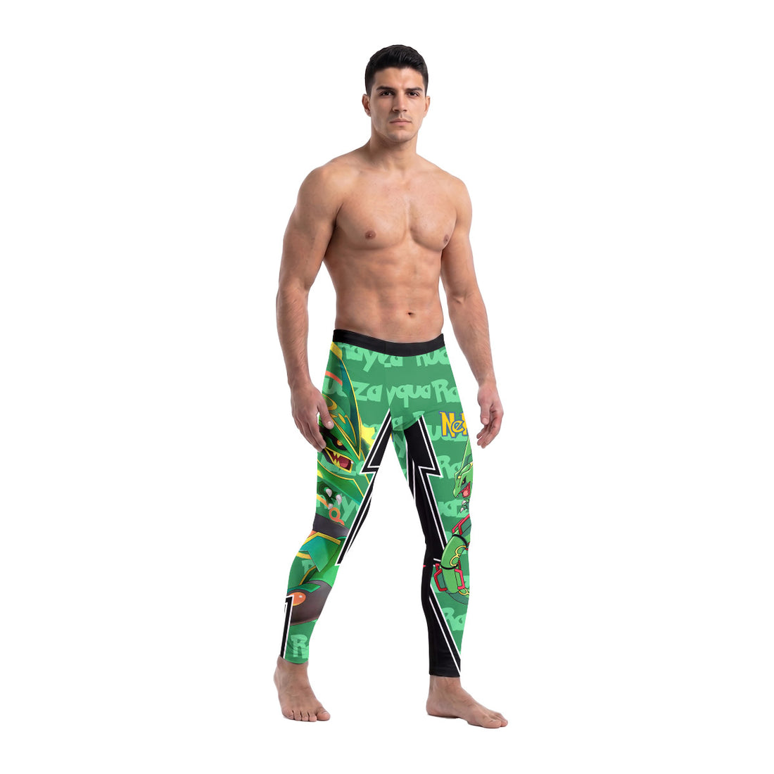  Pokemon Mega Rayquaza Men's Compression Leggings