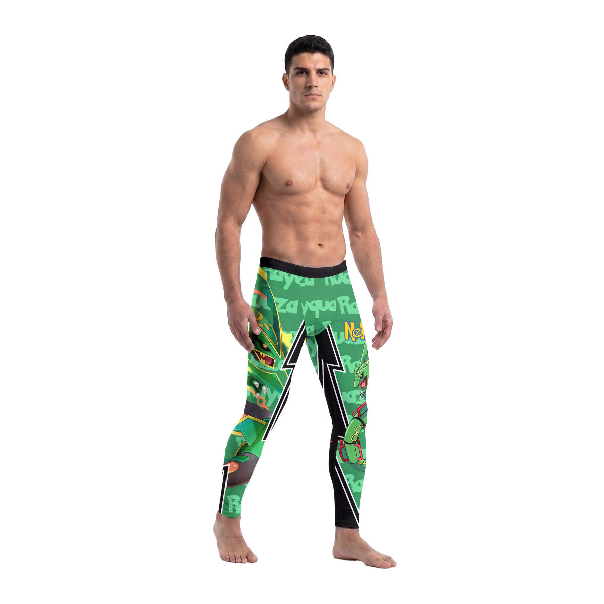  Pokemon Mega Rayquaza Men's Compression Leggings