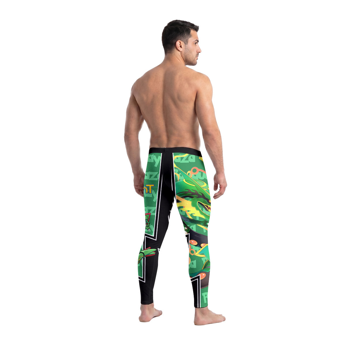  Pokemon Mega Rayquaza Men's Compression Leggings