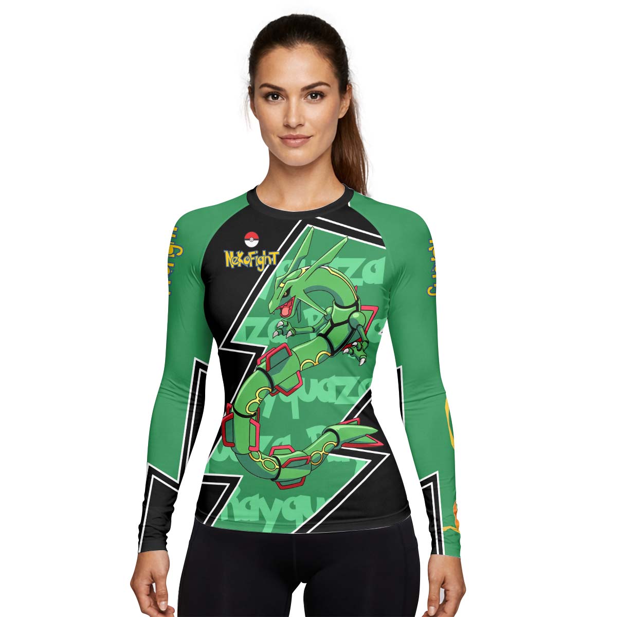 Pokemon Mega Rayquaza Rash Guard