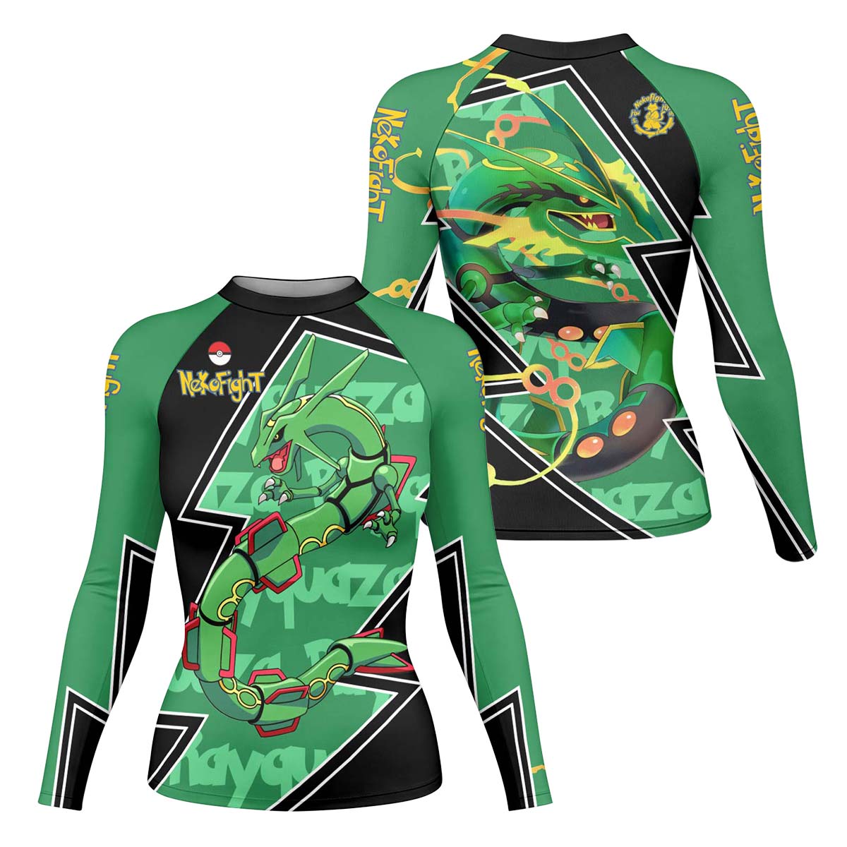 Pokemon Mega Rayquaza Rash Guard