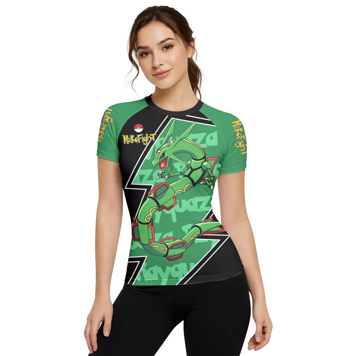 Pokemon Mega Rayquaza Rash Guard