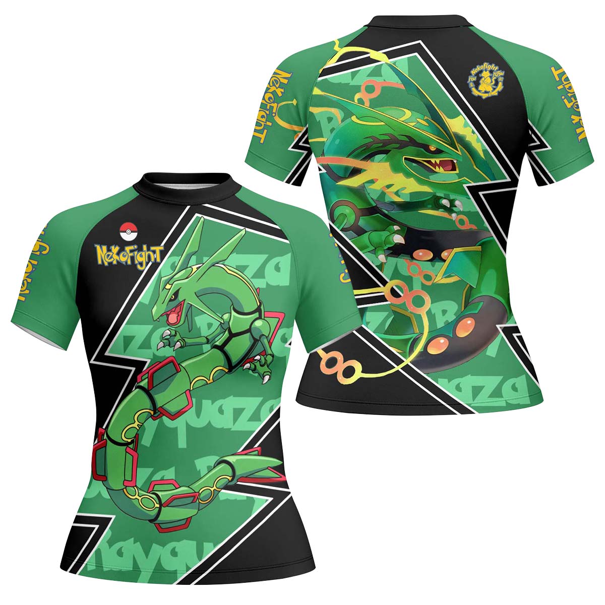 Pokemon Mega Rayquaza Rash Guard