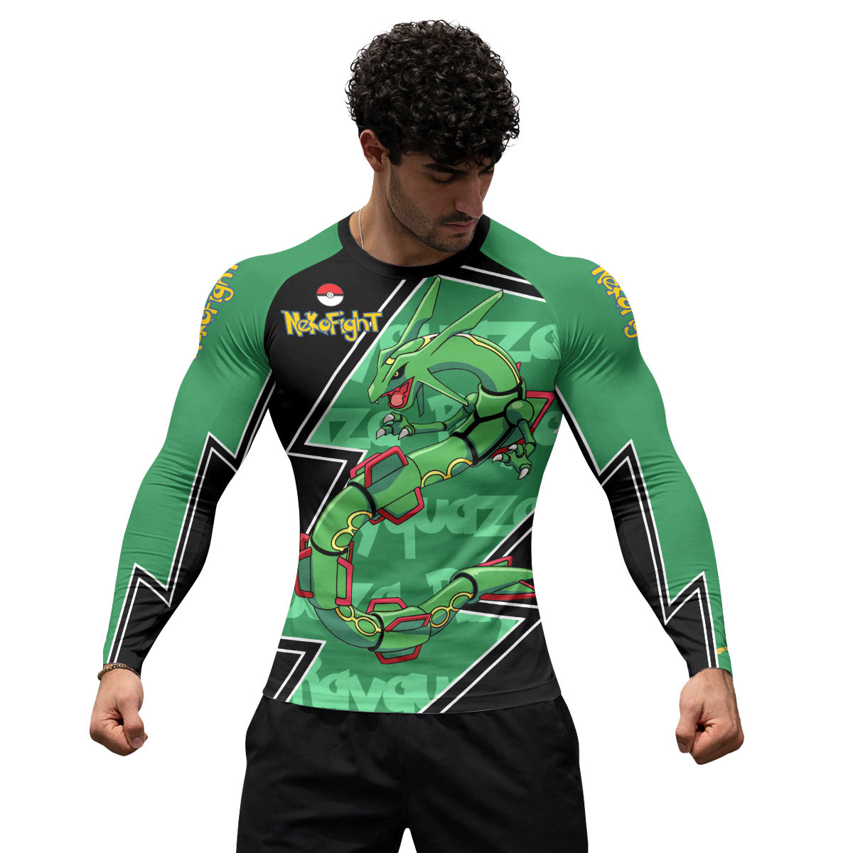 Pokemon Mega Rayquaza Rash Guard