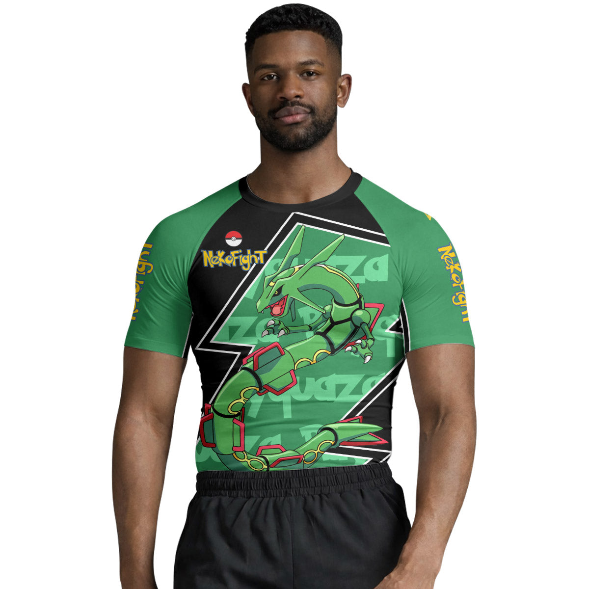 Pokemon Mega Rayquaza Rash Guard