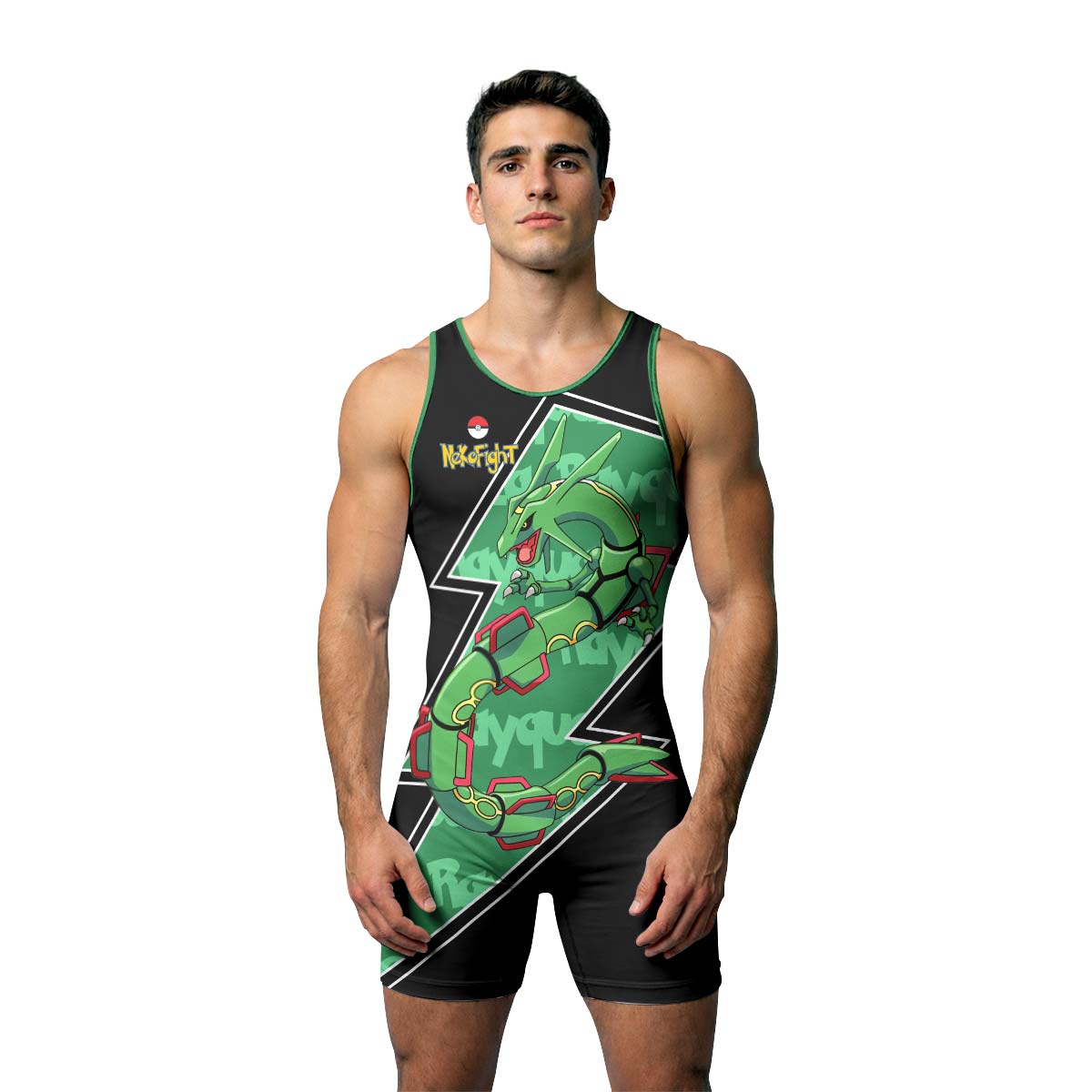 Pokemon Mega Rayquaza Wrestling Singlet