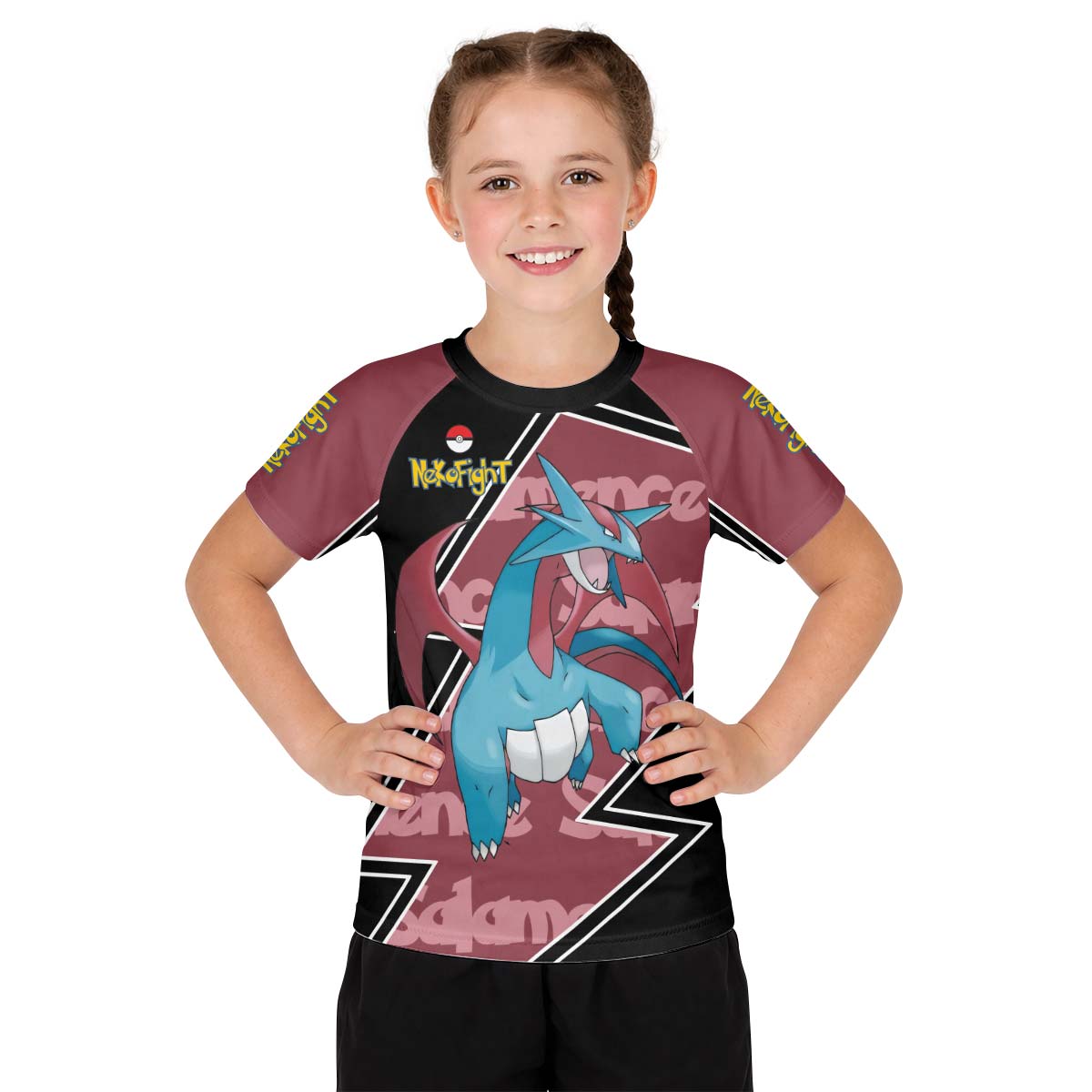 Pokemon Mega Salamence Kid Rash Guard