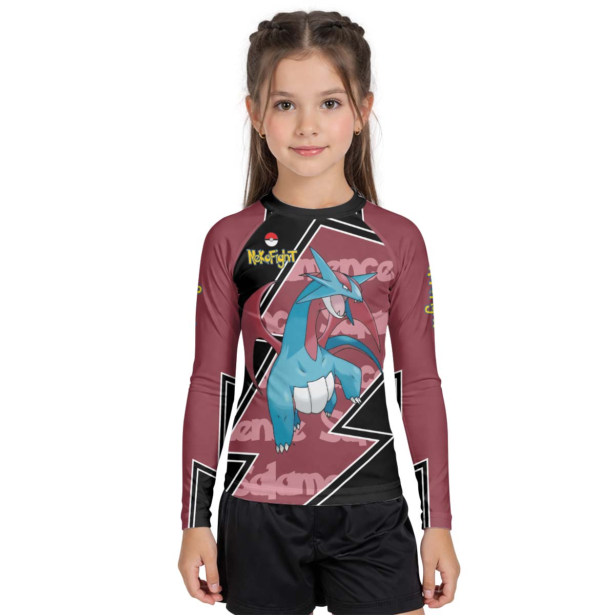 Pokemon Mega Salamence Kid Rash Guard