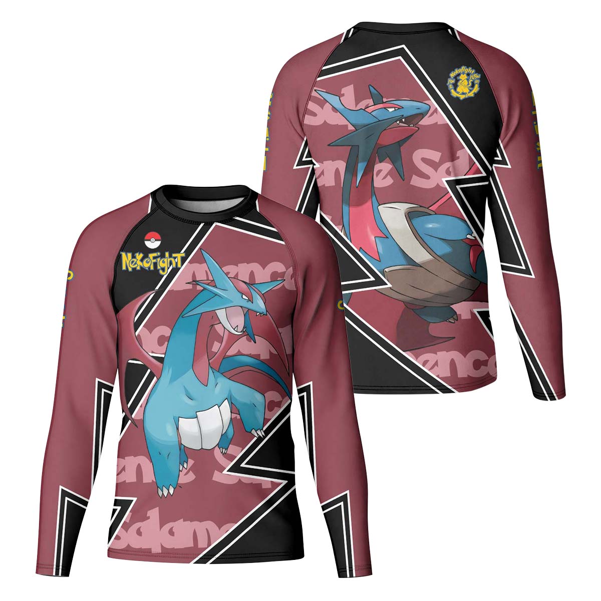 Pokemon Mega Salamence Kid Rash Guard