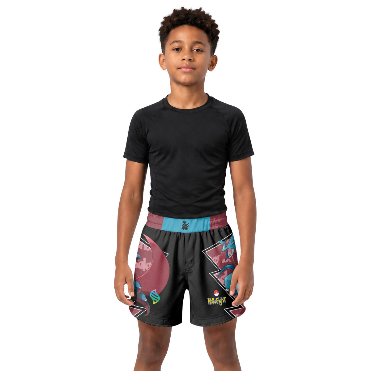 Pokemon Mega Salamence Kids Grappling Shorts