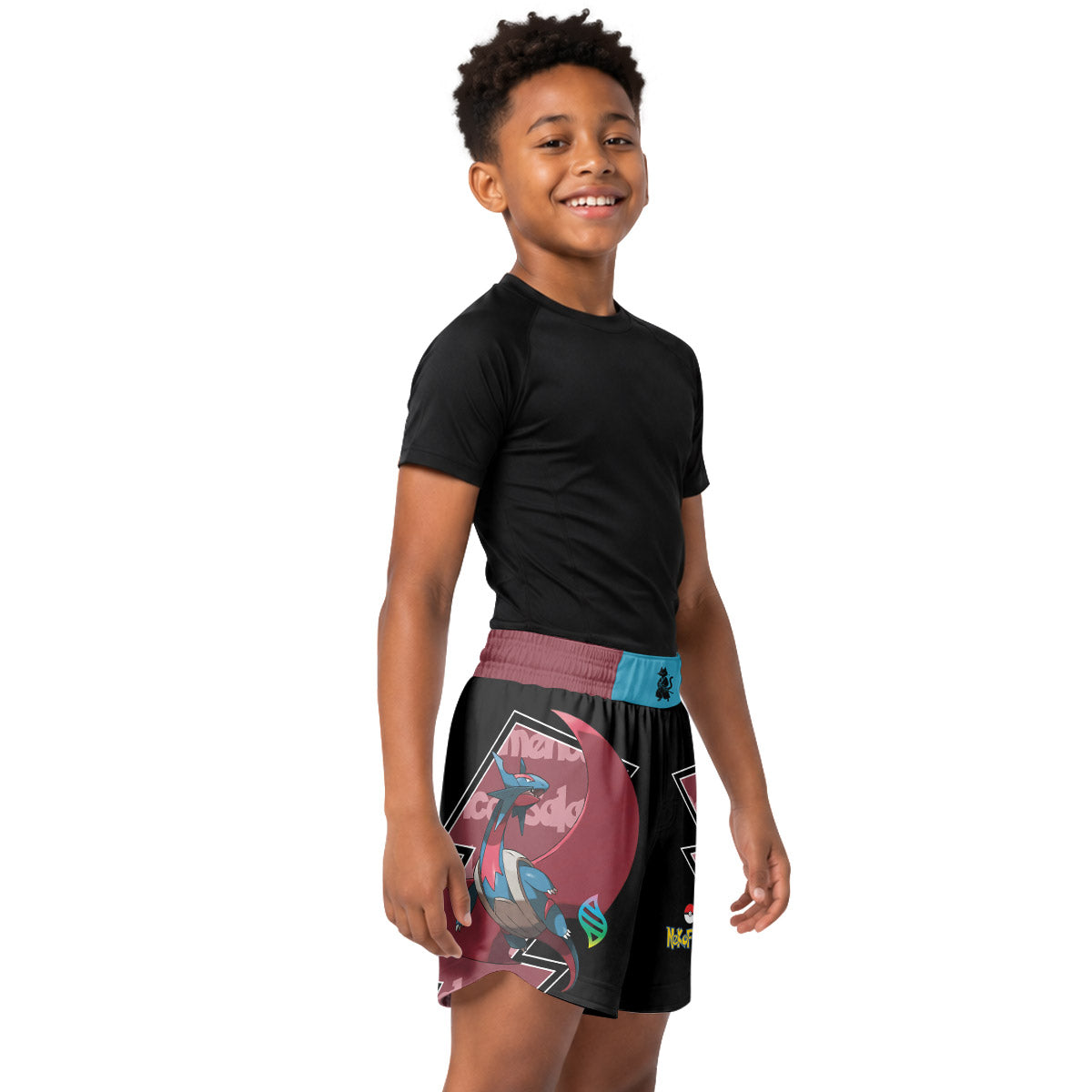 Pokemon Mega Salamence Kids Grappling Shorts