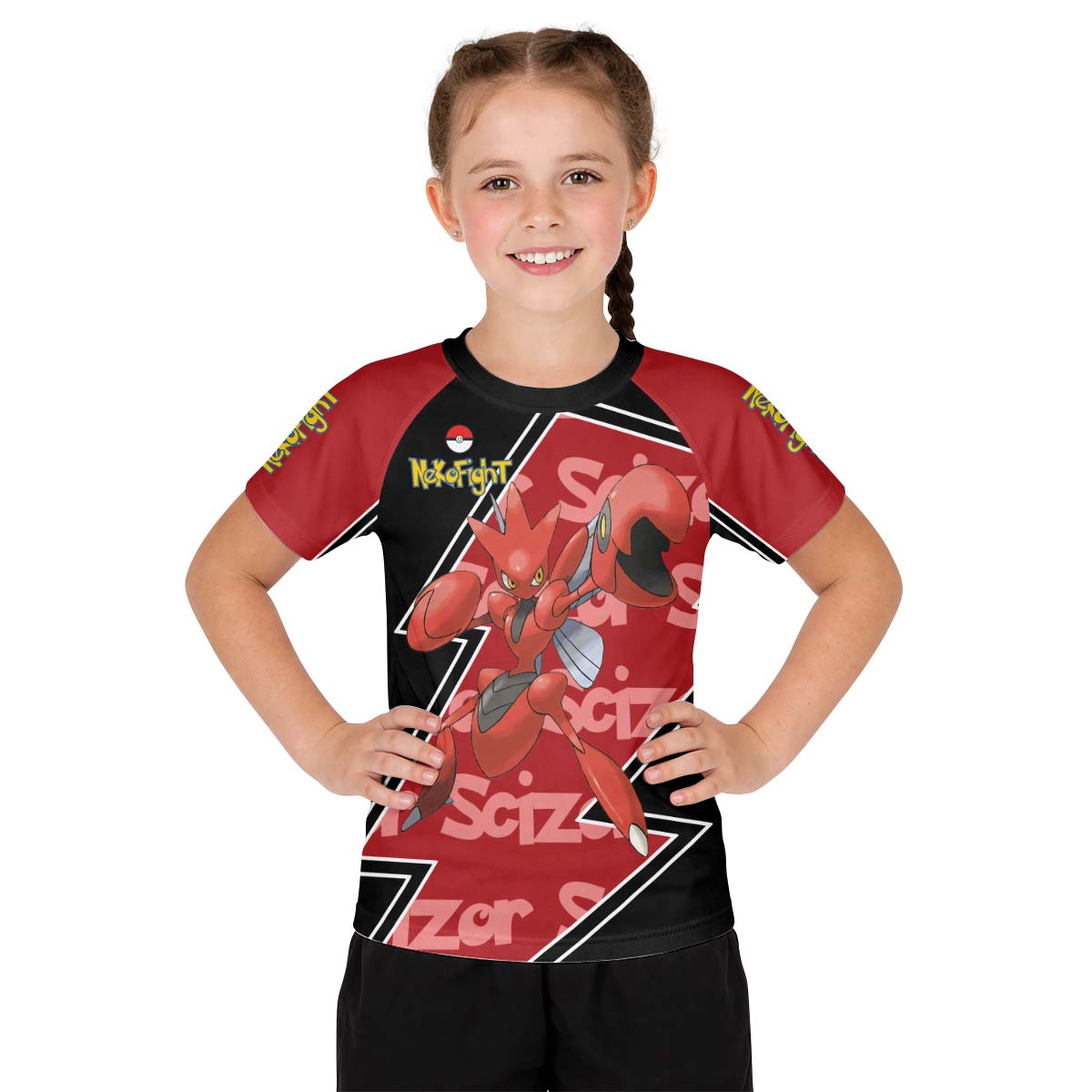 Pokemon Mega Scizor Kid Rash Guard