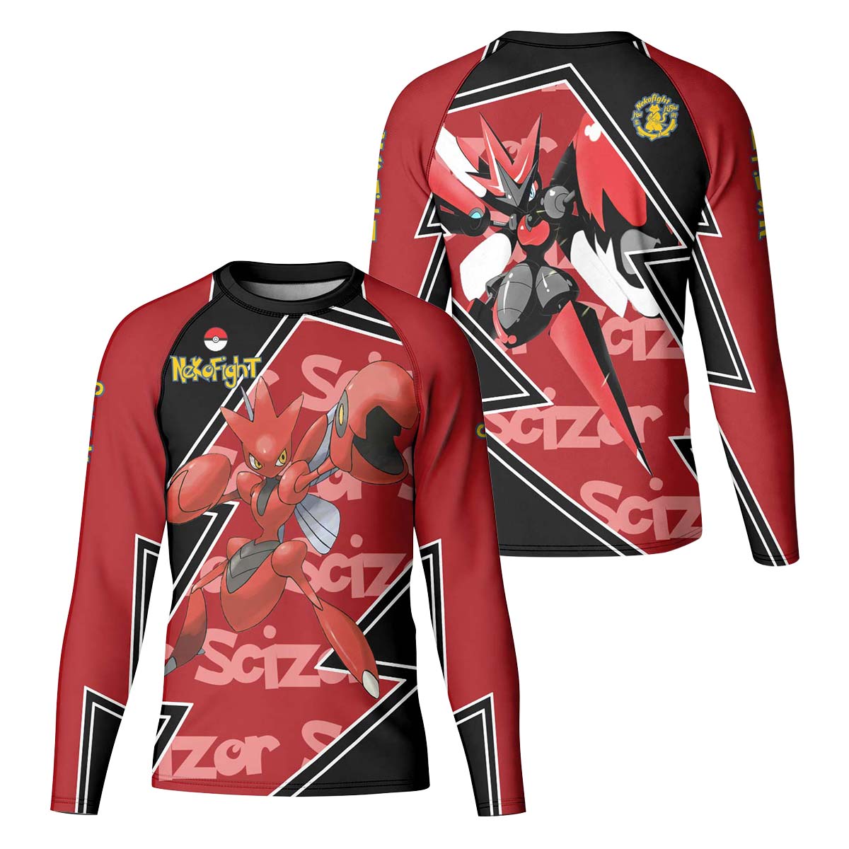 Pokemon Mega Scizor Kid Rash Guard