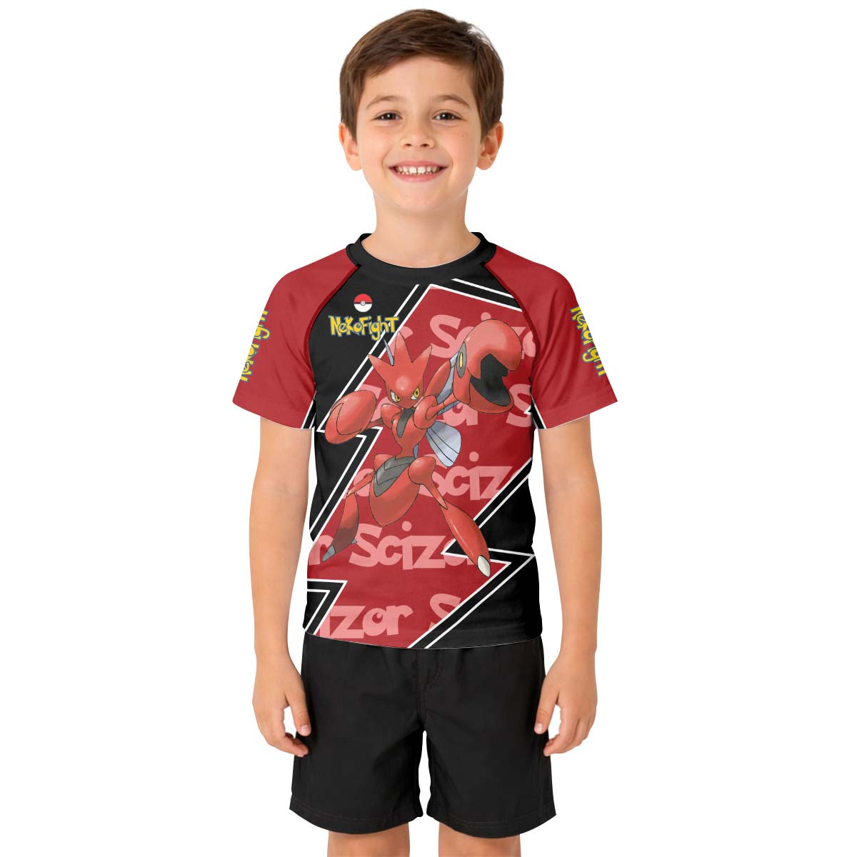 Pokemon Mega Scizor Kid Rash Guard