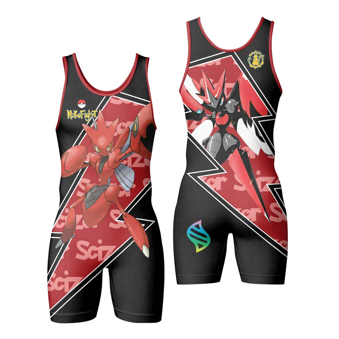Pokemon Mega Scizor Wrestling Singlet