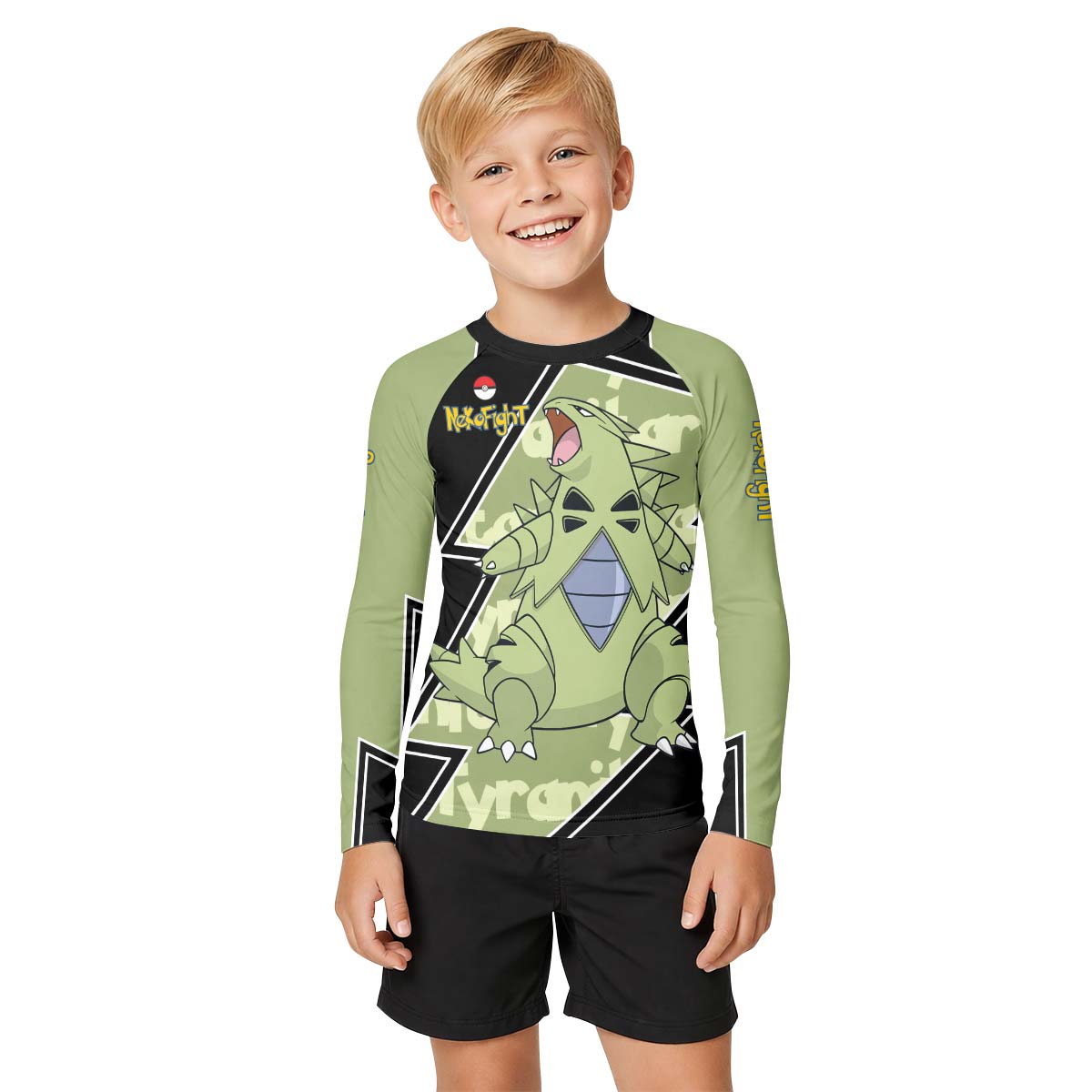 Pokemon Mega Tyranitar Kid Rash Guard